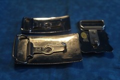 Set Of 3 Silver Tone Belt Buckles