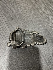 Silver Tone Metal Steam Locomotive Train Interchangeable Belt Buckle 1.5in