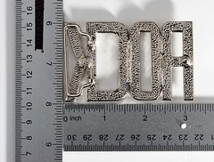 New 1 1/2&Prime; (38mm) Rhinestone(#T40) Plate Buckle Nickel(silver) Color USA