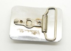 Deer Stag Buck Belt Buckle Handmade Ammo Shells Black & Chrome Acrylic