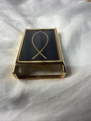 Vintage Aurum Dallas Christian Fish Interchangeable Belt Buckle Gold Tone