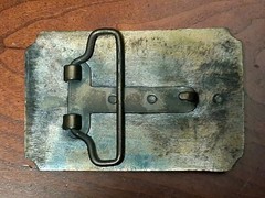 Vintage Pony Express Belt Buckle Copper Bronze Color
