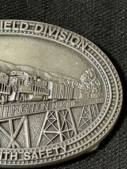 Vtg 1988 Burlington Northern Springfield Division Safety Award Limited Ed Pewter