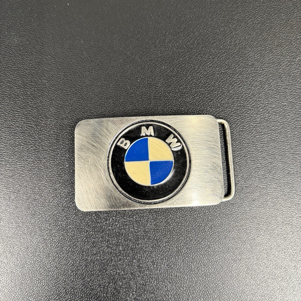 BMW Western Metal Belt Buckle Silver Blue Silver Automotive Logo Men&rsquo;s Car Logo
