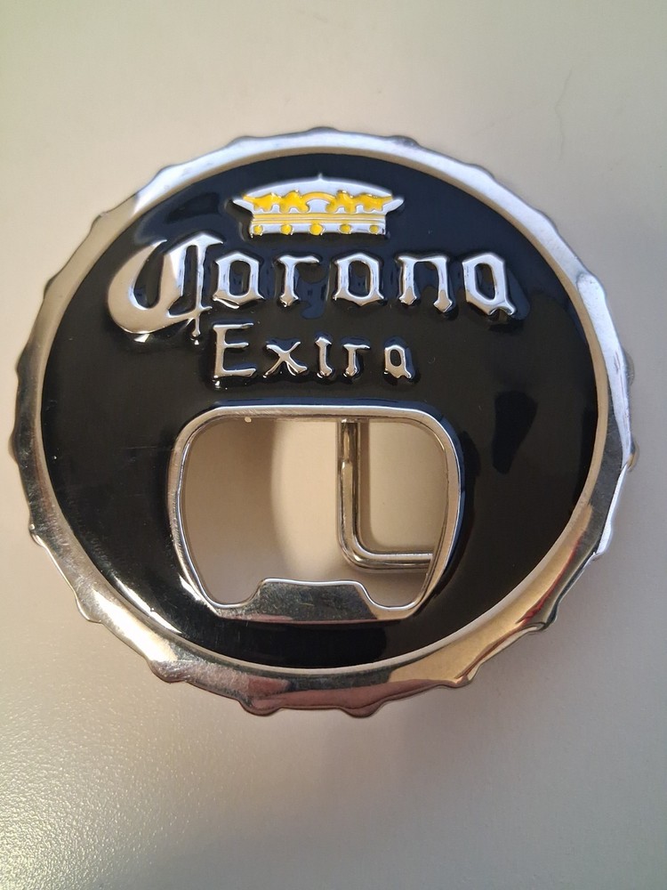 Corona Extra Bottle Opener Belt Buckle 3.5&Prime;