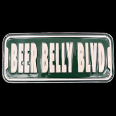 Beer Belly Blvd Street Sign Joke Funny Fat Guy Pot Belly Belt Buckle