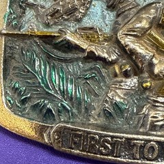 Vtg 1982 USMC United States Marine Corps First to Fight #1070 Belt Buckle