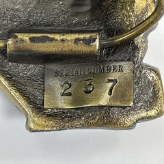 Vintage 1982 Brass Great American Belt Buckle Co Dump Truck 3D USA Made 237