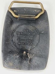 COEN BURNER VINTAGE BELT BUCKLE Brass, 1980&rsquo;S RARE MADE IN USA