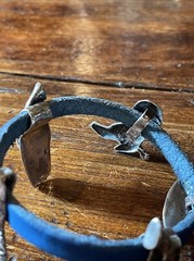 Western James Reid Style Sterling Silver Concho Cuff Fits 7.5” Wrist 🐂✅