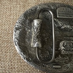 Siskiyou 1995 Flying Eagle Pewter Belt Buckle A-2 Made in USA Large Western