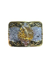 Mexico Eagle Cowboy Western belt Buckle Hebilla Vaquera Aguila Mexico