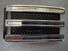 adidas Logo Metal Belt Buckle, Interchangeable Clamp Closure, 1.5in, Silver