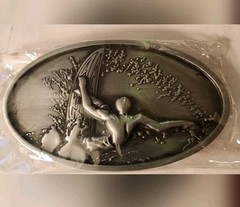 New surfer surfing surf ocean waves hawaii silver Belt buckle