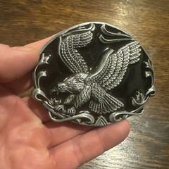 Motorcycle Belt Buckle Bald Eagle American Yellowstone Metal Collector Rodeo
