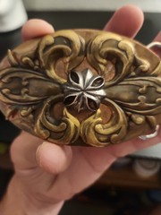 Rare Vintage King Baby Studios Brass Belt Buckle From 2006 203 grams