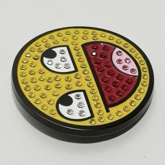 Epic Face Internet Meme Y2K Rhinestone Belt Buckle