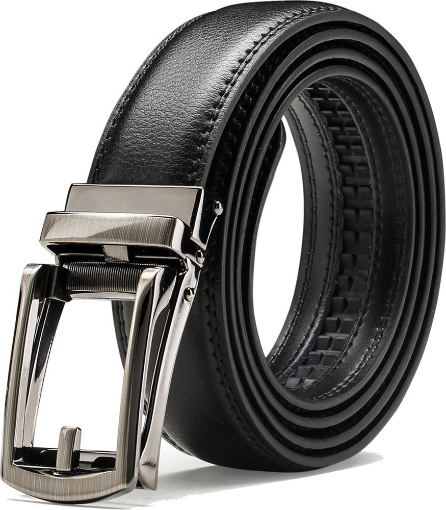 Chemstar Men&rsquo;s Comfort Genuine Leather Belt with One Click Size, Black