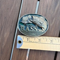 Vintage BASS Member 1986 Limited Edition Belt Buckle Mens USA