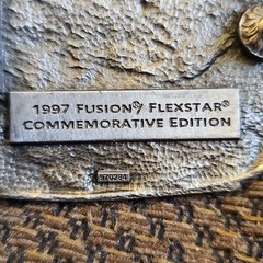 Vintage Collectible Fusion Flexstar Farm Glasses Silver Tone Metal Belt Buckle