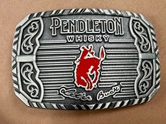 2025 Pendleton Whiskey Let&rsquo;er Buck Rodeo Cowboy Montana Silversmiths Belt Buckle
