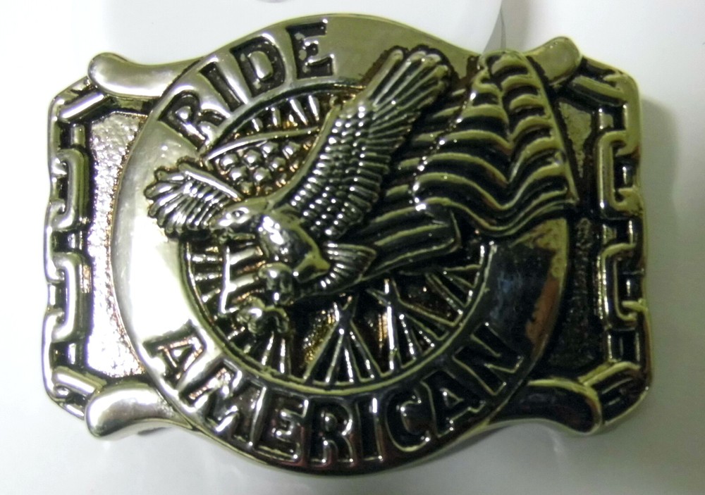 Belt Buckle Buckle Ride American Eagle Biker