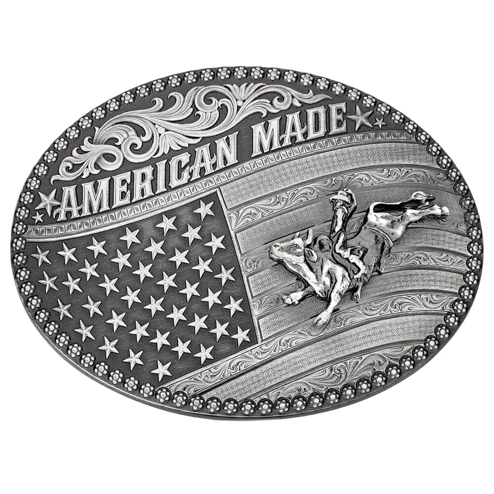 Montana Silversmith Men&rsquo;s American Made Bull Rider Western Buckle 49910MA-160