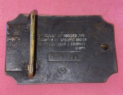 Vintage 1973 Wells Fargo & Co Belt Buckle 3 1/2 Inches By 2 1/4 Inches