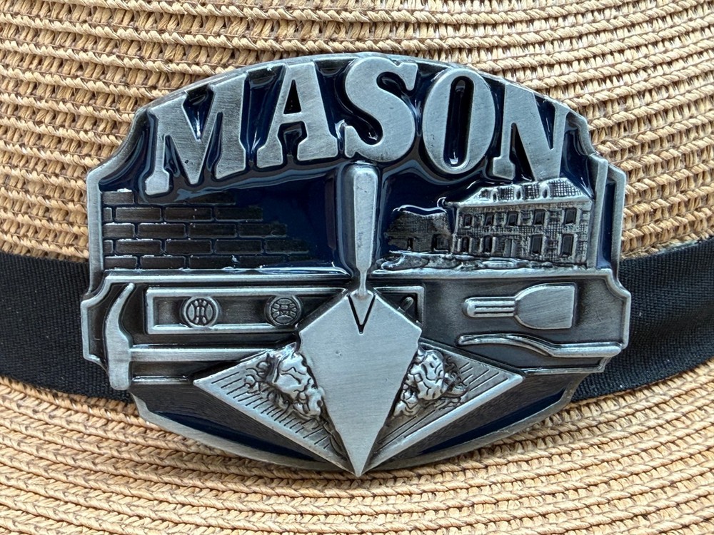Mason Belt Buckle with Trowel Professions Belt Buckle