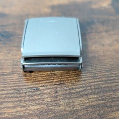 Silver Metal Automatic Latch Belt Buckle for Men, Fits 1.5 in Belt