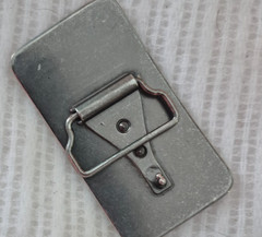 Men Belt Buckle License Plate Style With Scratches Numbers