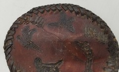 Handmade Handtooled Leather Belt Buckle – Game Bird Pheasant Hunting Bird Dog