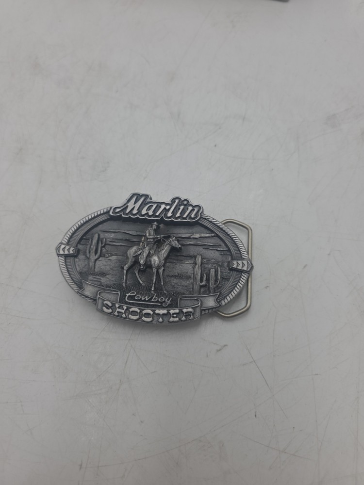 Marlin Firearms Cowboy Shooter Vintage Belt Buckle 1996