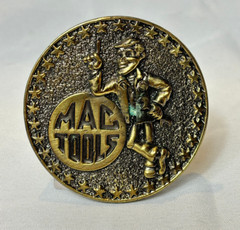 VTG Mac Tools Belt Buckle Round Western Style Ltd Edt Great American Buckle Co
