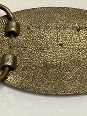 Vintage Heritage Buckle Heavy Duty Solid Brass Oval Fish Belt Buckle