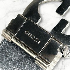 GUCCI Pre-Owned Men&rsquo;S Belt Gg Shima Leather 80 90Cm