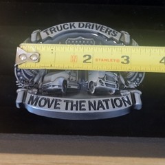 Truck Drivers Move The Nation Belt Buckle Metal & Enamel New