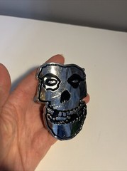 The Misfits Fiend Skull Metallic Belt Buckle Official Punk