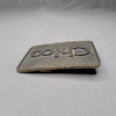 Chico Belt Buckle Mens One Size Antique Brass Tone Rectangular Western Cowboy CA