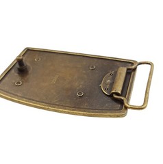 Brass Distressed and Hammered Belt Buckle with Patina finish