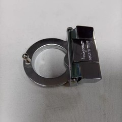 Ferragamo Polished Silver-Tone Copper Belt Buckle fits 3.3-3.4cm wide Belts