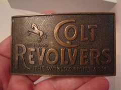 VINTAGE COLT REVOLVERS BELT BUCKLE – GW-18