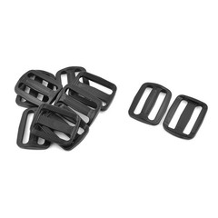 Plastic Adjustable Backpack Belt Glide Connect Buckle 38mm Strap Width 10pcs
