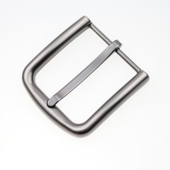 Rectangular 4cm Pin Buckle Jet Hematite for 35-40mm Interchangeable Belts