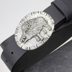 Gürtelschnalle Wildschwein, Trachten Wildschwein Buckle für 4 cm Gürtel gs121