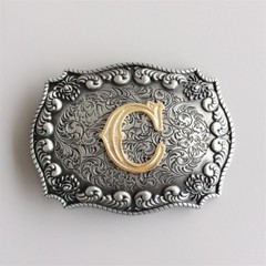 Western Initial Letter C Belt Buckle Gurtelschnalle also Stock in US