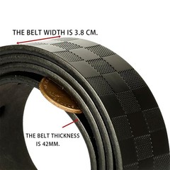 renwoxing Mens Genuine Leather Belt 1.5&Prime;, 38&Prime;-40&Prime; waist adjustable, Coffee