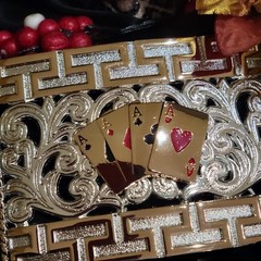 Four Aces Western Belt Buckle Cowboy Fashion Rodeo Jeans Buckle
