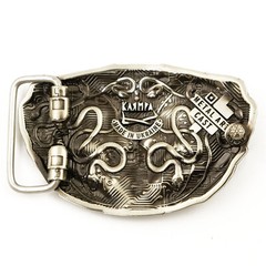 Medusa Gorgon 2.0 german silver belt buckle, German silver Medusa belt buckle