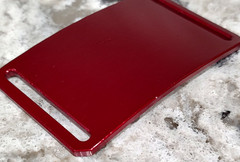 GRIP6 BELT BUCKLE – ANODIZED RED – 1.5 INCH WIDE – USED